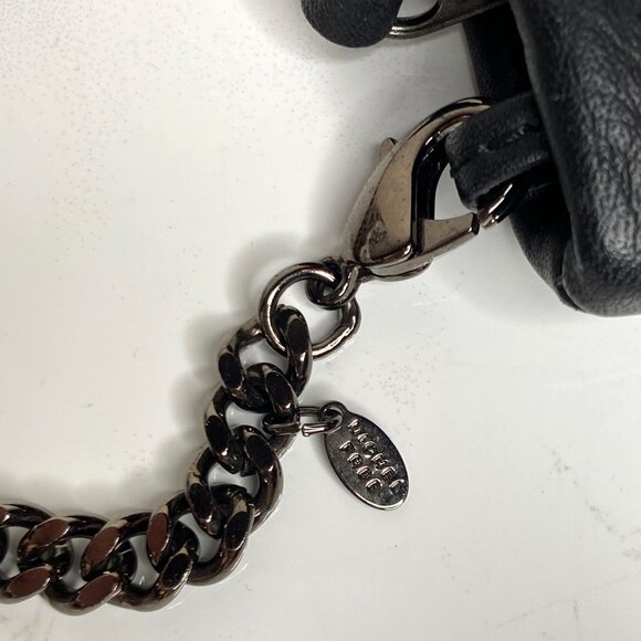 Vlieger & Vandam Black Leather Gun Embossed GUARDIAN ANGEL Bag Purse - Picture 7 of 12